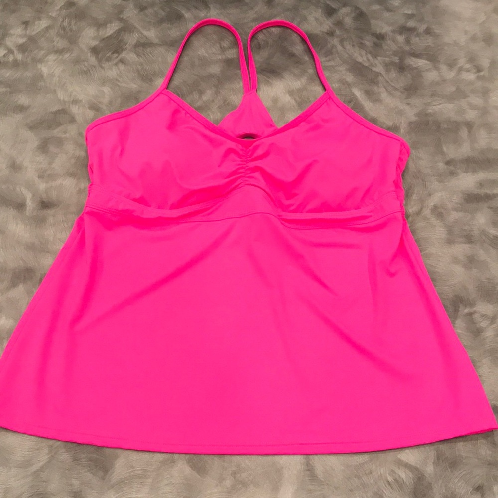 Athleta Bright Pink Tankini